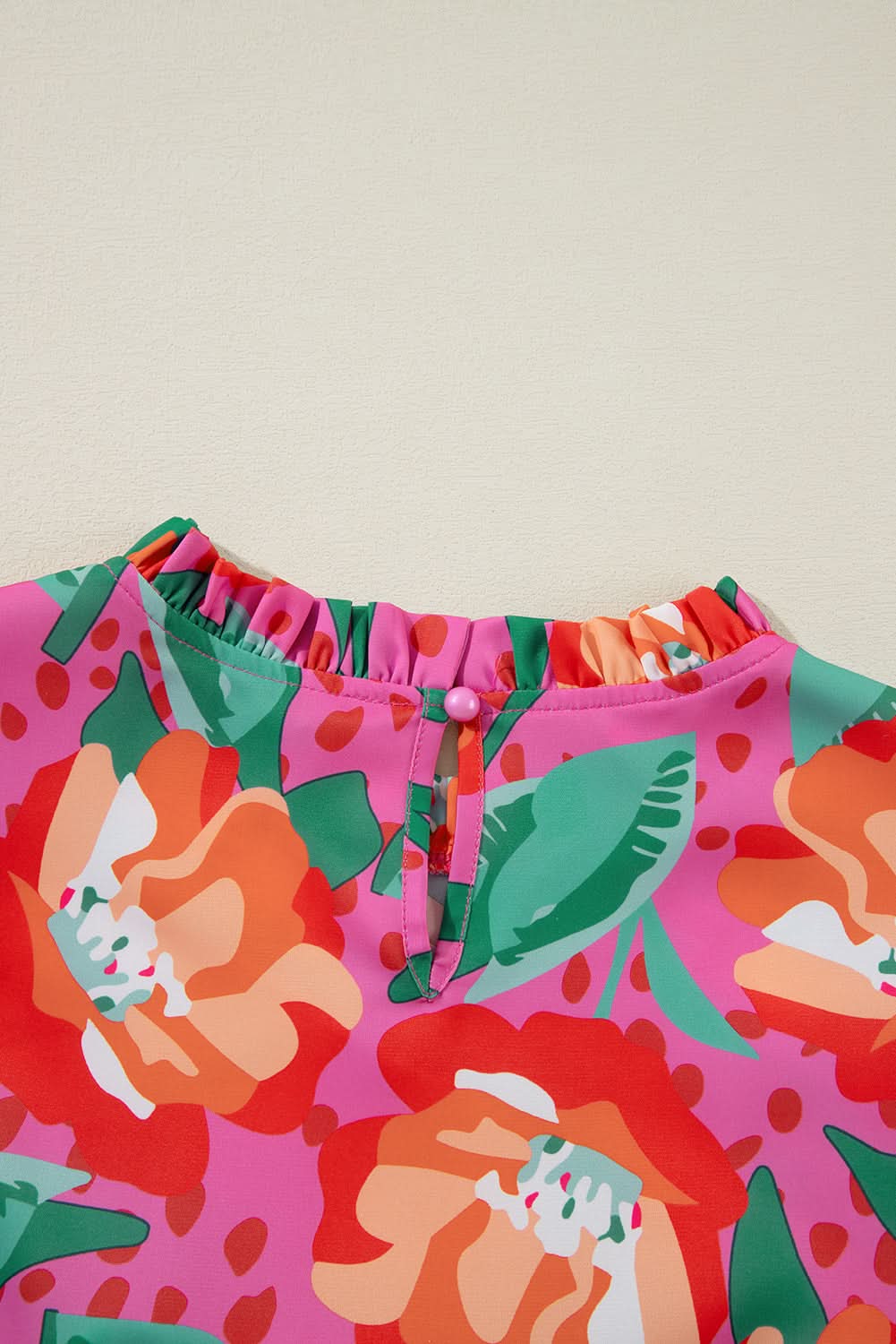 Plus size floral ruffle blouse - Love Salve